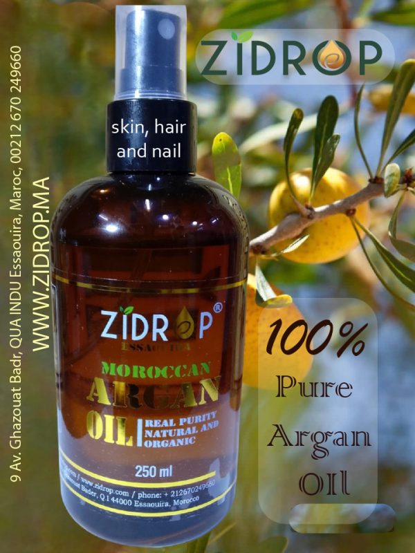 250 ml cosmetic zidrop Argan Oil